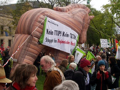 TTIP-Demo Hannover 23.04.2016; Foto: rds2016